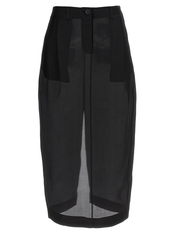 Lucian Silk
  Midi Skirt