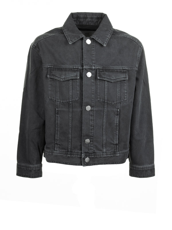 Back Logo Patch Cotton Denim Jacket