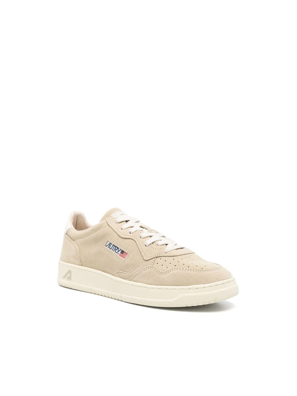 Autry Beige Low Top Sneakers