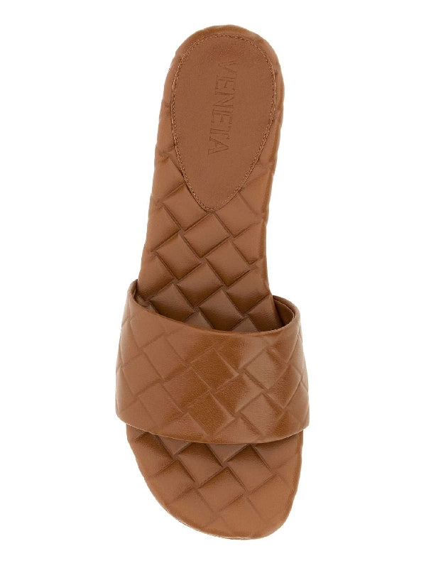 Amy Flat Leather Mule