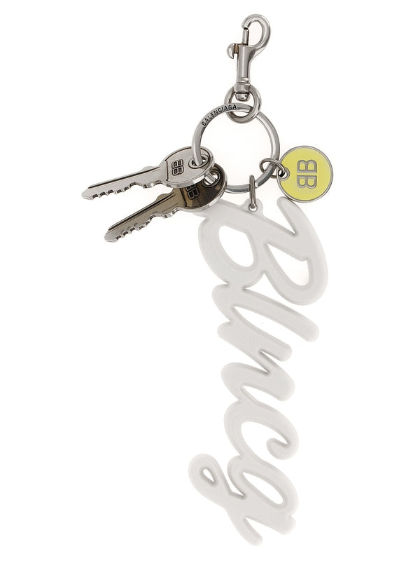 Balenciaga White Keyrings