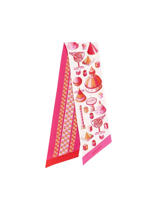 Nadir Graphic Print Silk Scarf