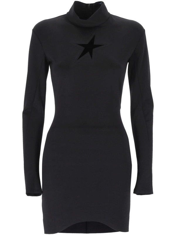 Mugler Black Mini Dress