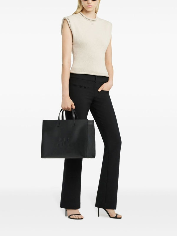 Logo Embossing Calfskin Tote Bag