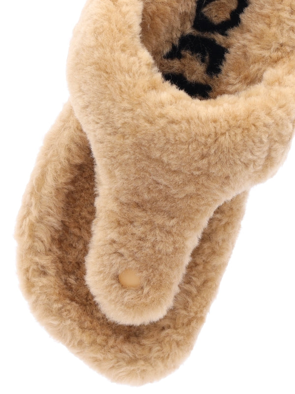 Easy Shearling Flip-Flops