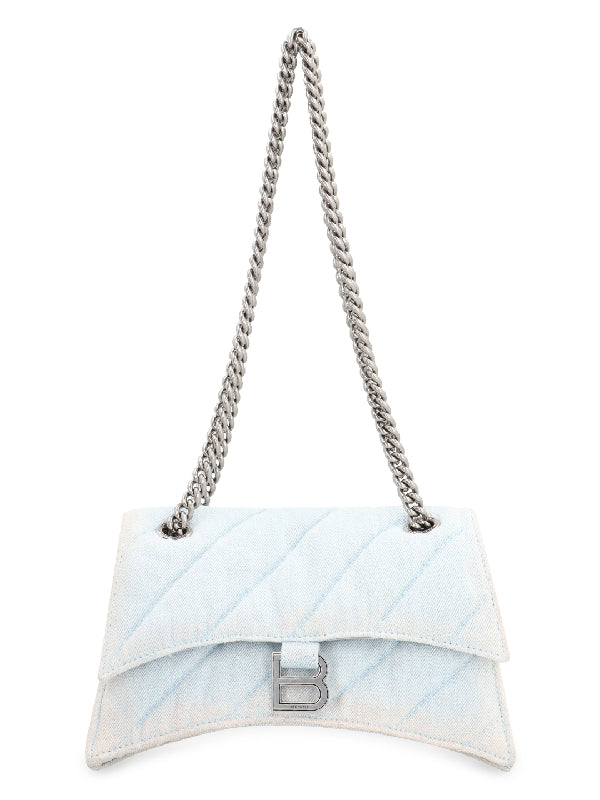 Balenciaga Crush Small Skyblue Crossbody & Shoulder Bags