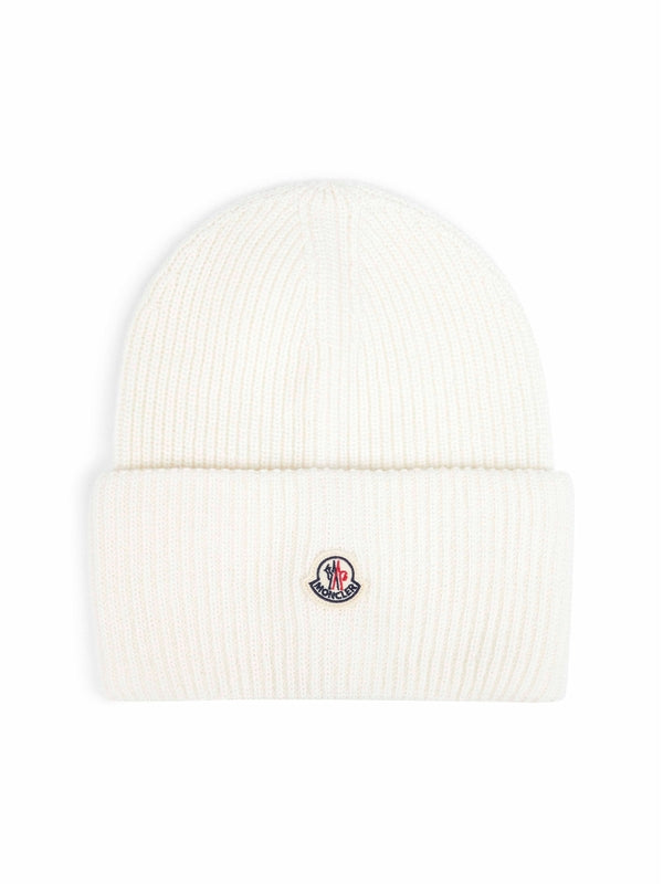 Moncler White Beanies