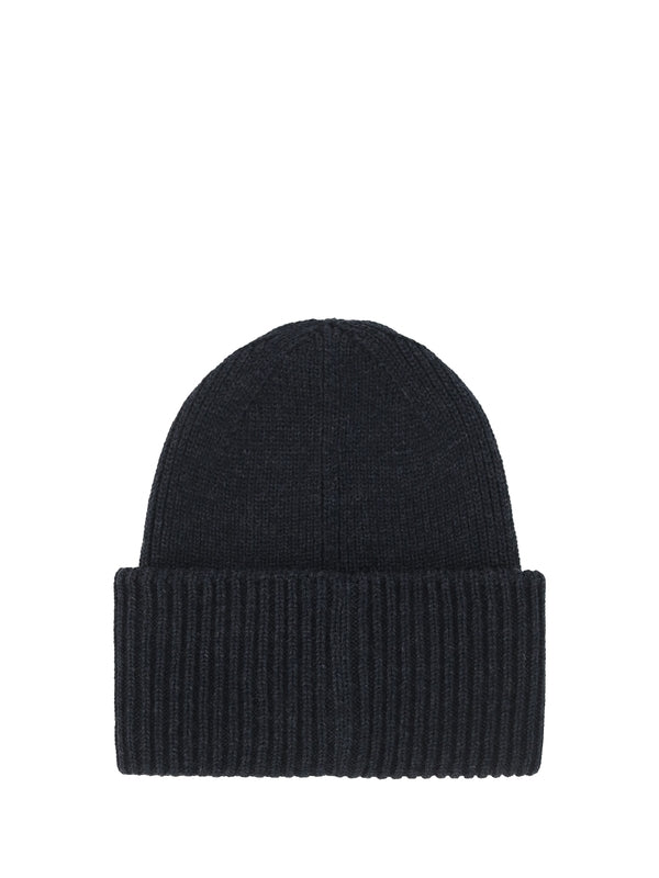 Logo Patch Turn-up Wool Beanie