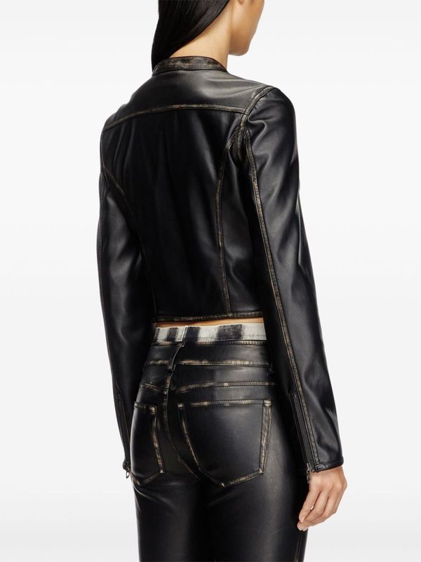 Fake Leather
  Crop Jacket