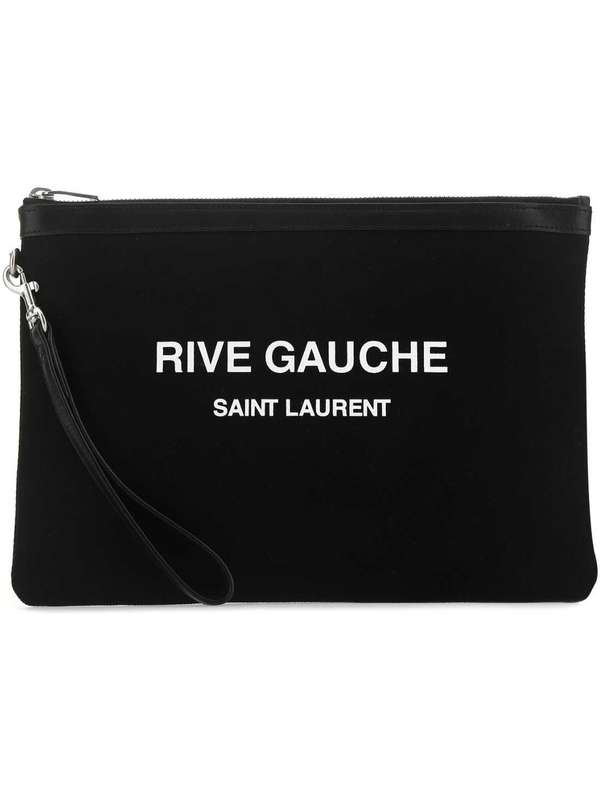 Black Rive Gauche Canvas Pouch