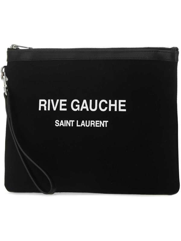 Black Rive Gauche Canvas Pouch