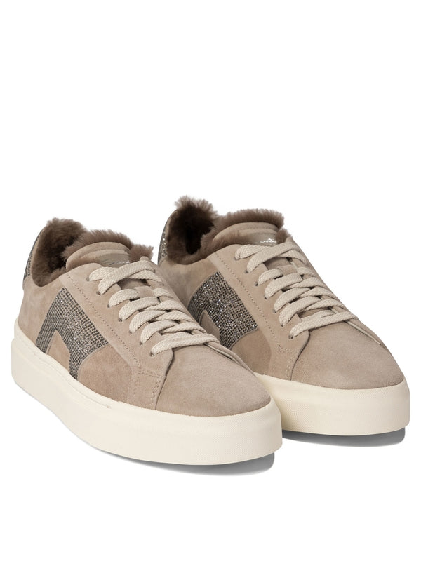 Monilli Detail Leather Sneakers