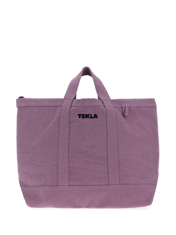 Tekla Purple Tote Bags
