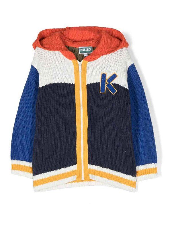 Logo Hood Zip-up Cardigan