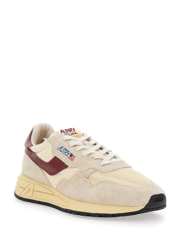 Autry Beige Low Top Sneakers