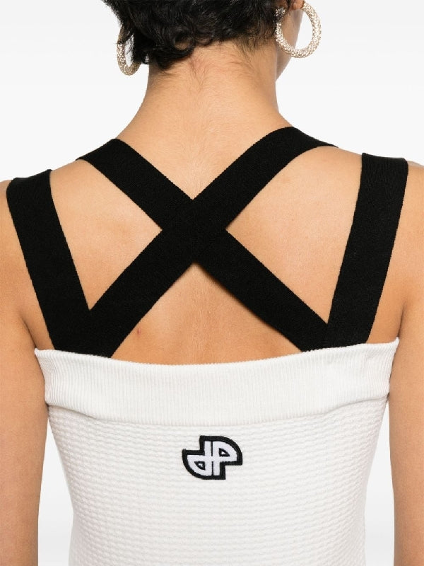 Double Strap Knit Mini Dress