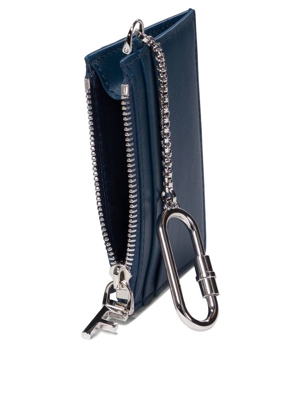 Chain Link Leather Card Wallet