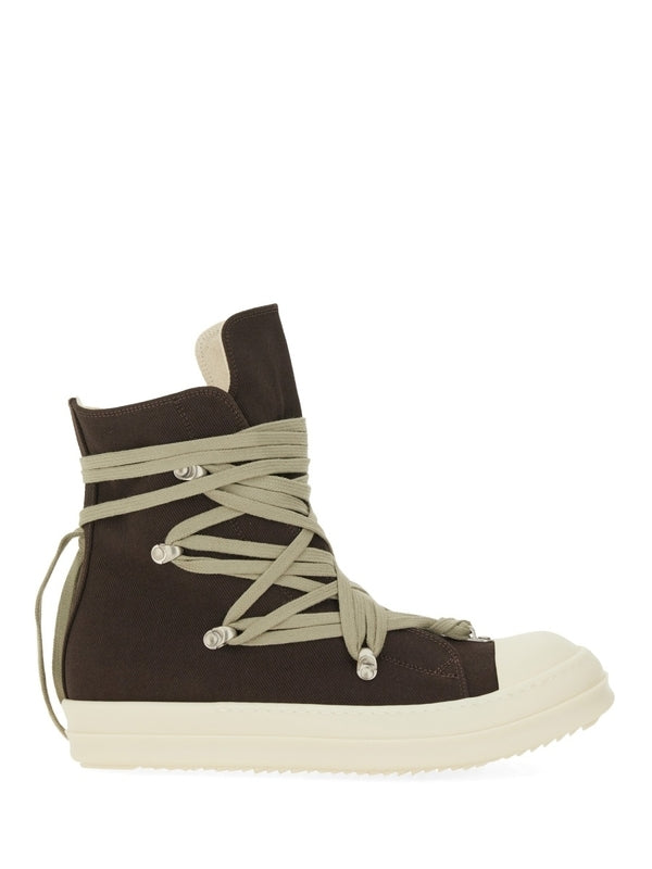 Rick Owens Drkshdw Grey High Top Sneakers