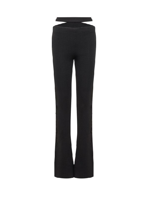 Cutout Flare Pants