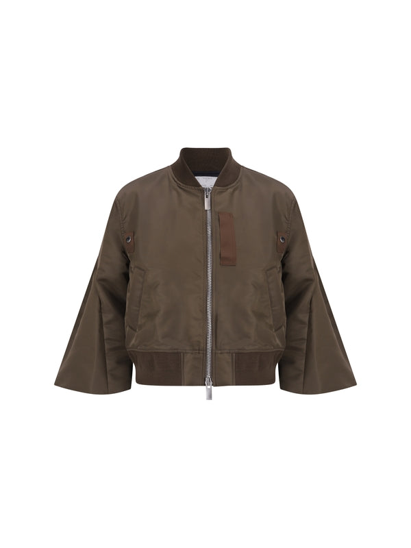 sacai - Puff Sleeve Nylon Bomber Jacket - Jente