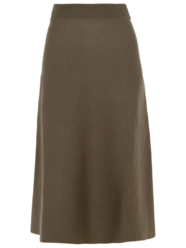 Banding Wool Cashmere Skirt