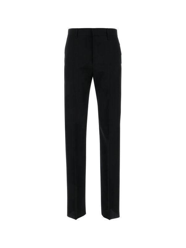 Side Logo Band Wool Pants