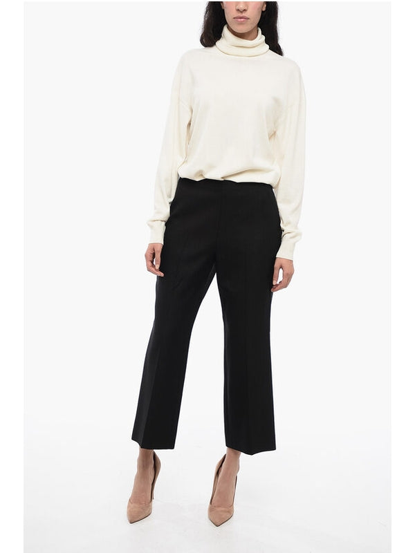 Black Cropped Tailored Pants