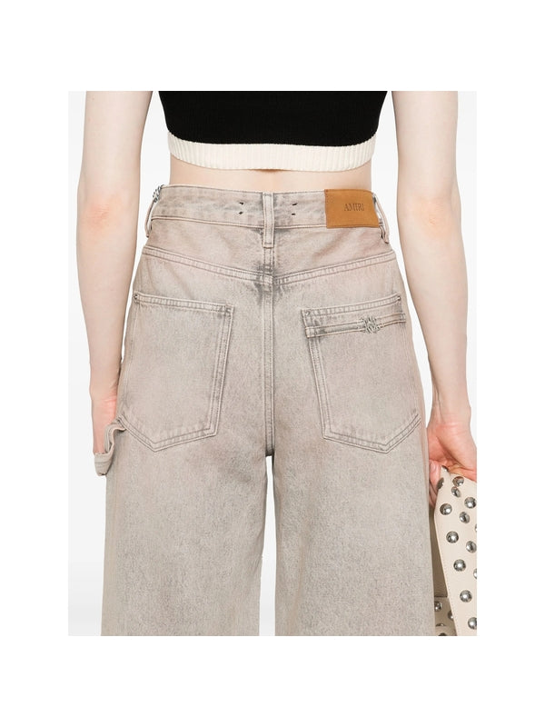 Amiri Beige Denim Pants