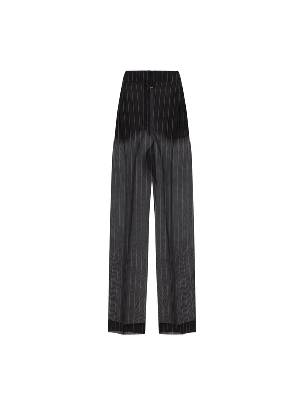 Lenton Pinstripe Silk Pants