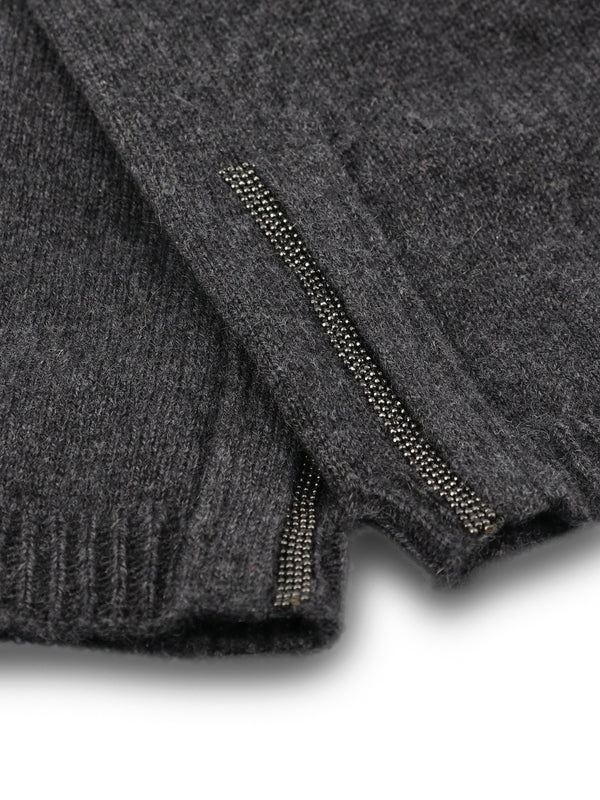 Monili Detail Cashmere Gloves