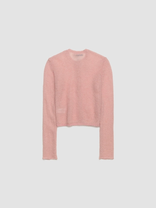 Tantal Round Neck Pink Cardigan