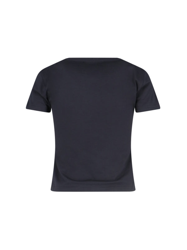 Logo Cotton Short Sleeve T-Shirt - Jente