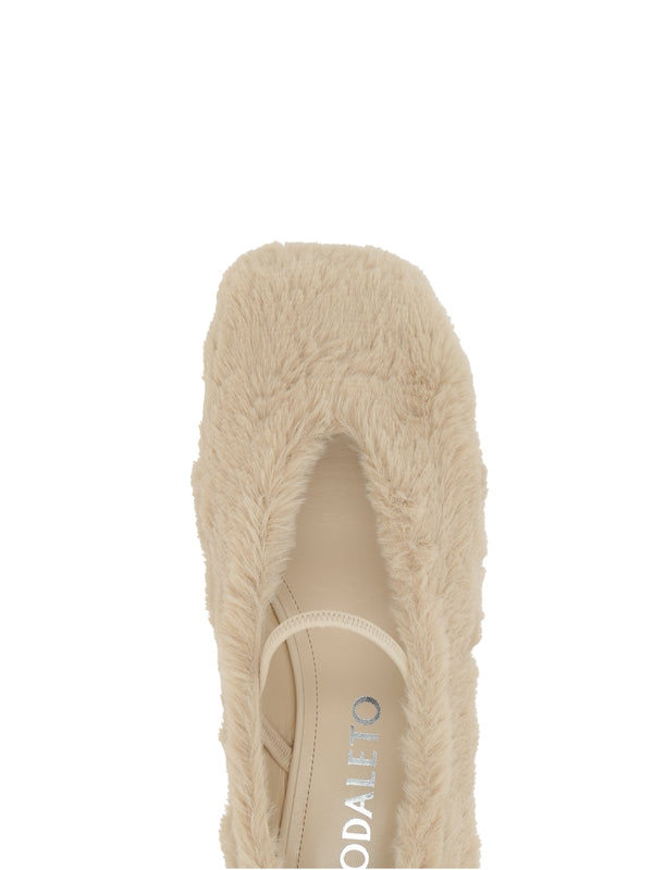 Nodaleto Beige Flat Shoes
