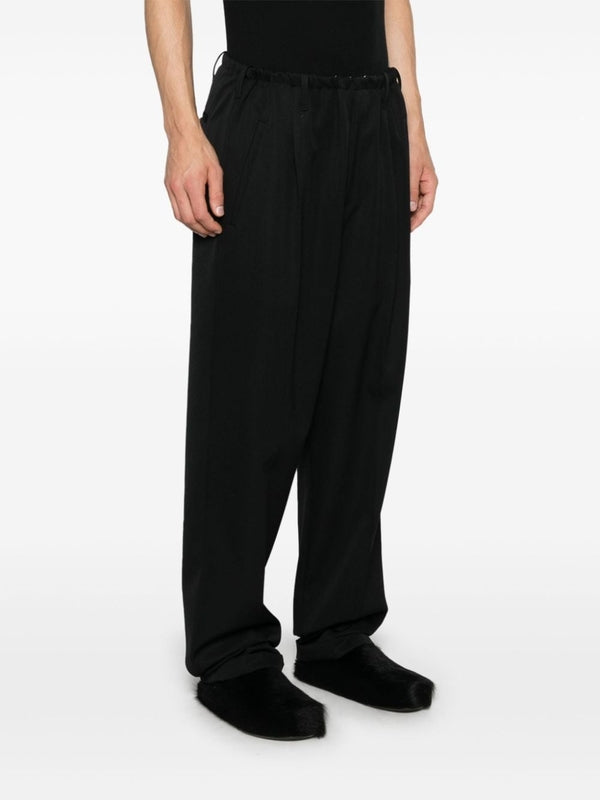 Pleated Banding Wool Pants