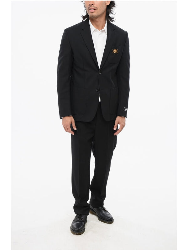 Versace Black Tailored Jackets