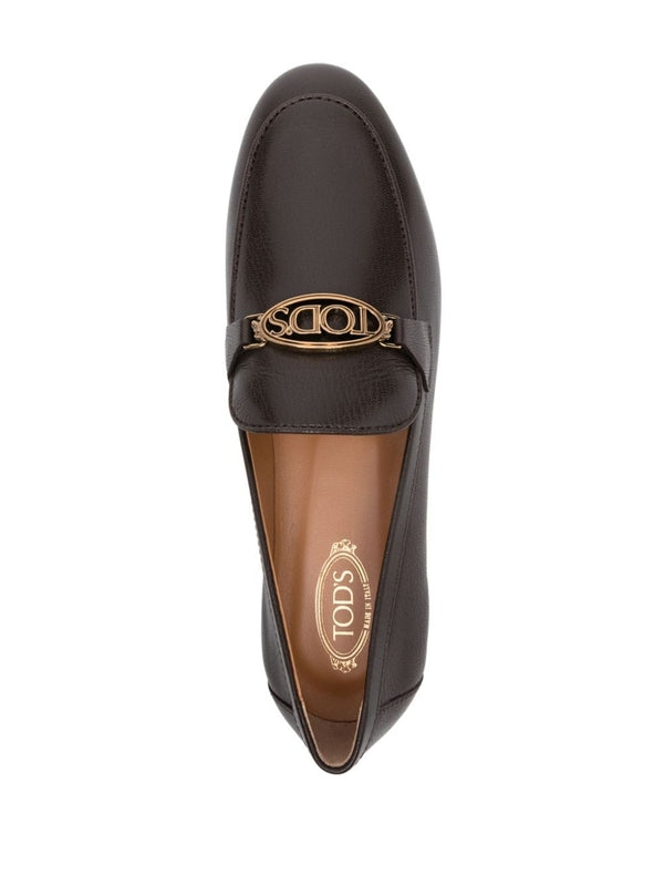 TOD'S - Chain Detail Leather Loafers - Jente