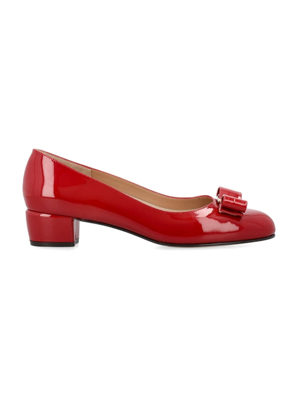 FERRAGAMO - Bow Detail Patent Pumps - Jente