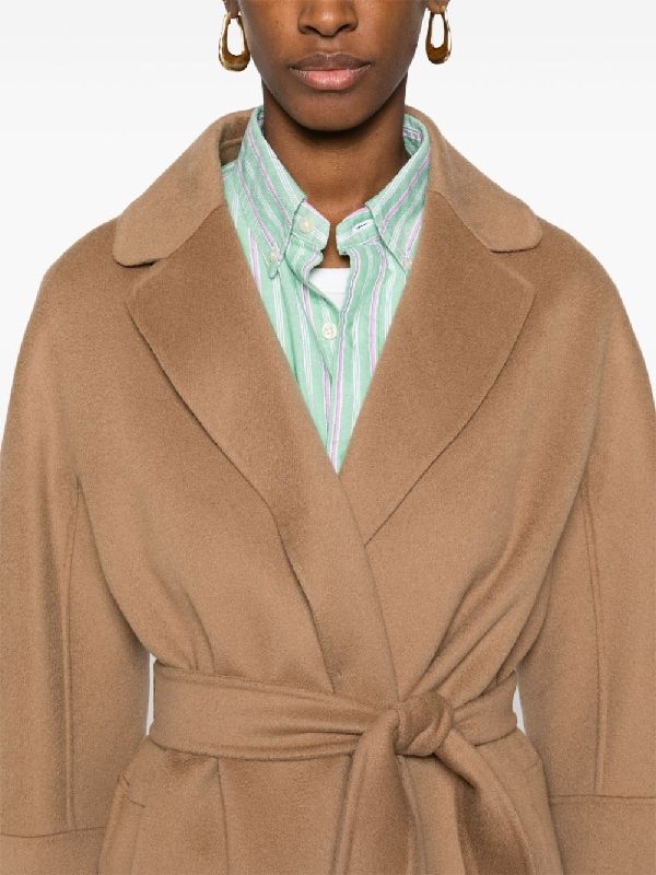 Arona Tie Wool Wrap Coat