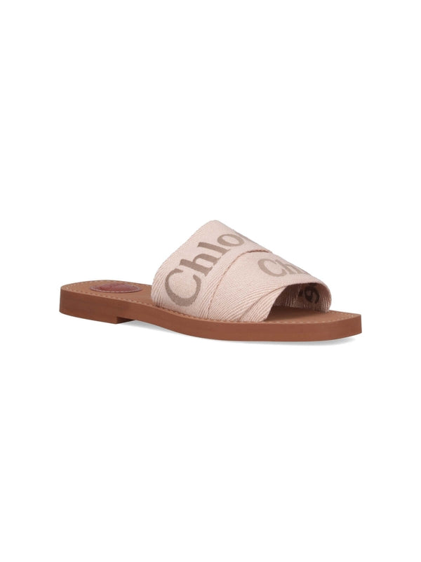 Woody Logo Strap Sandal Mule