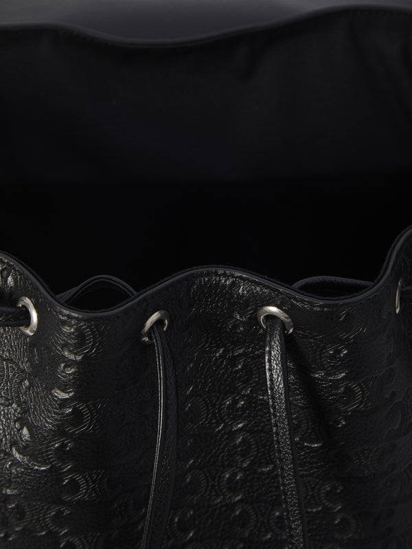 Triomphe Logo Embossing Backpack