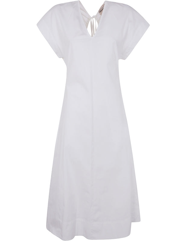 Semi-Couture White Midi Dress
