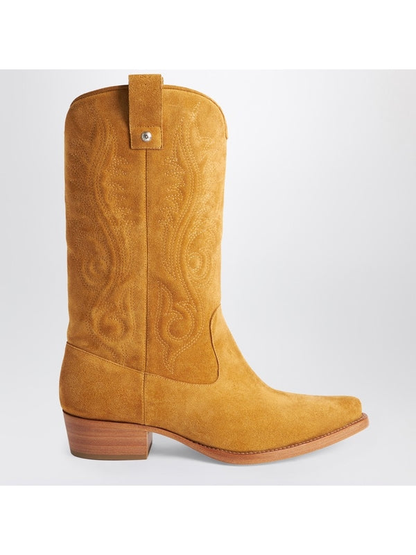 Suede Cowboy Boots