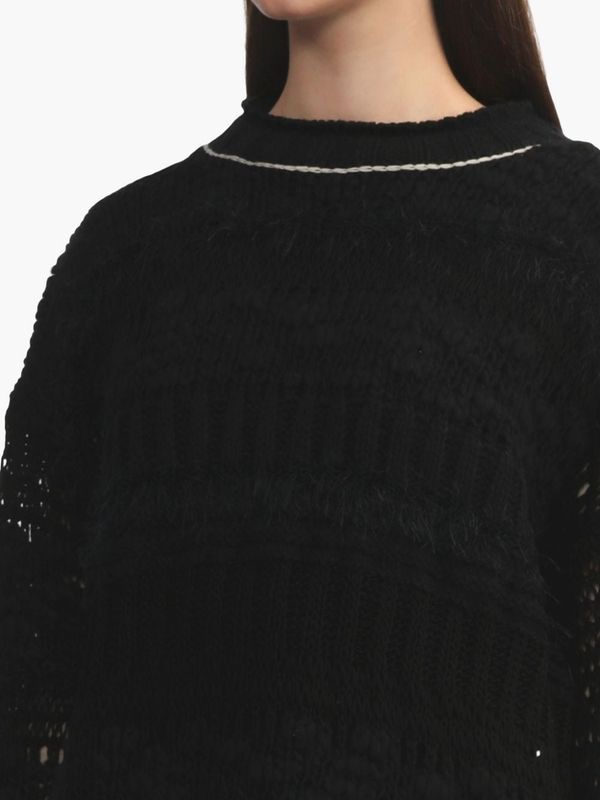 Y'S Sweaters Black Knitted - Jente