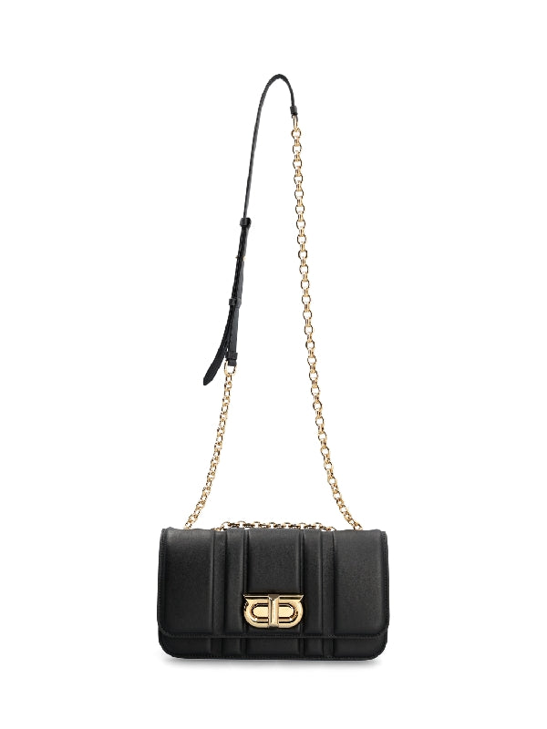 Calfskin New Gancini Chain Shoulder Bag