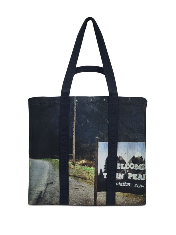 Graphic Print Tote Bag