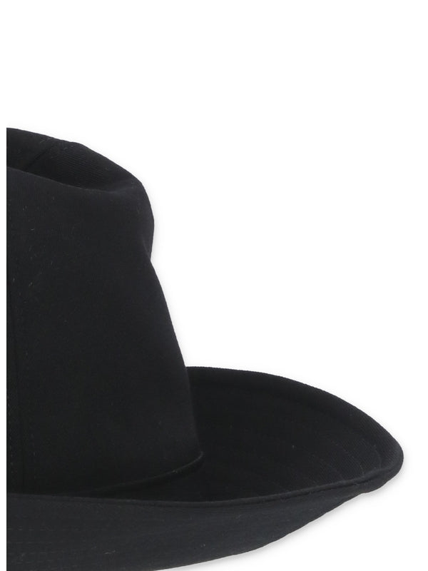 Black Wool Fedora Hat