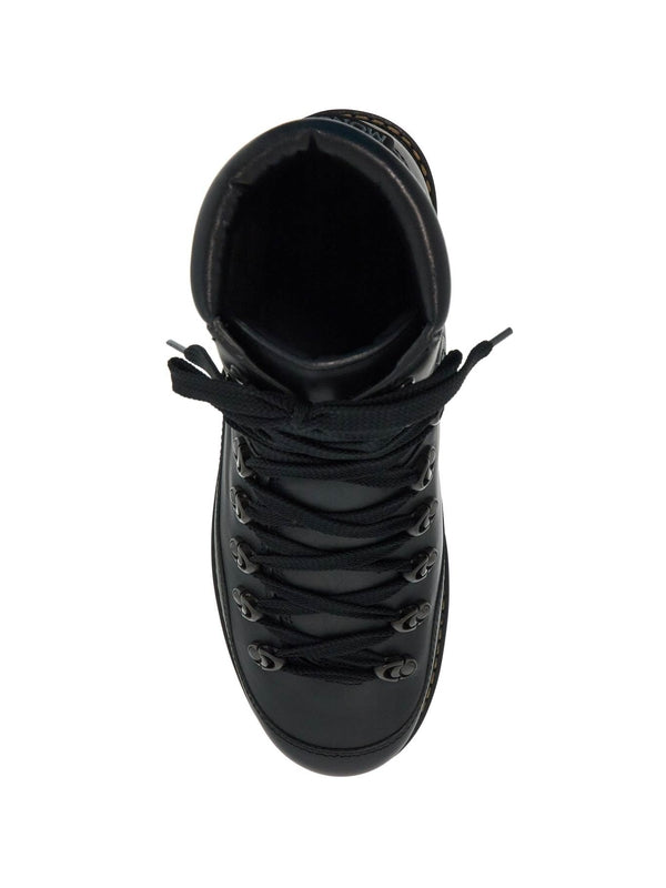 MONCLER - Pekka Leather Lace-Up Boots - Jente