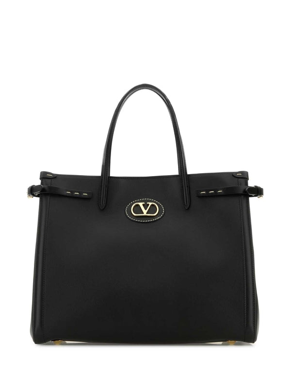 Antibes Leather Medium Tote Bag