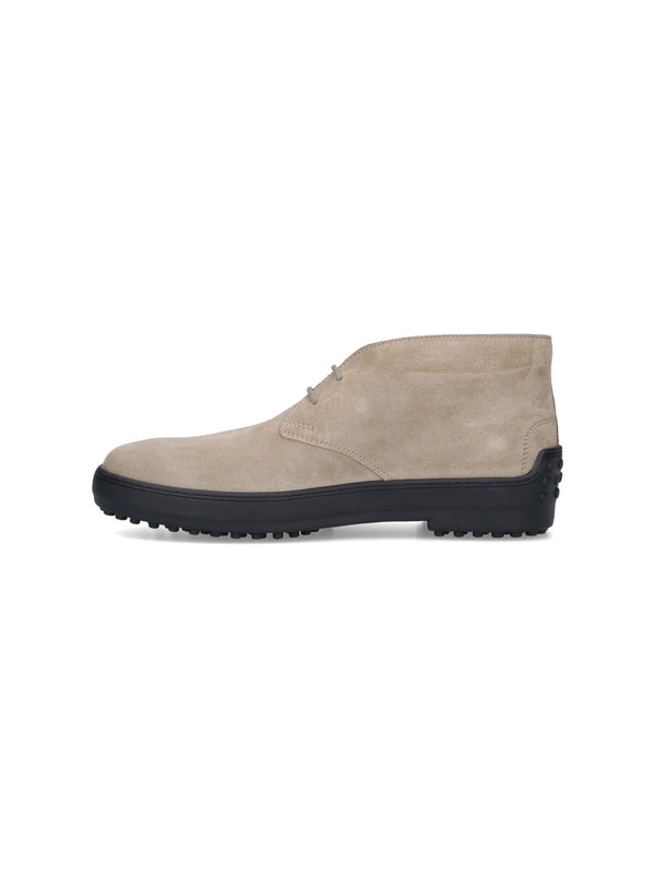 Tod'S Beige Desert Boots