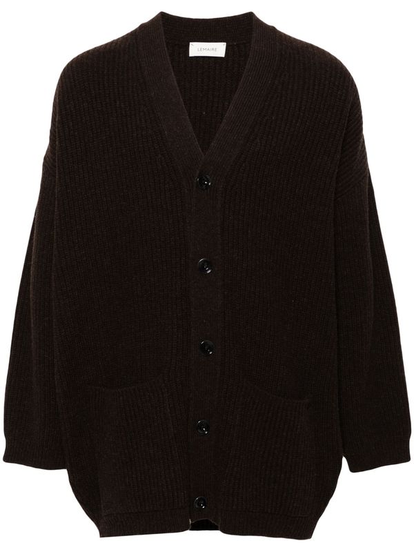 V-Neck Wool Cardigan